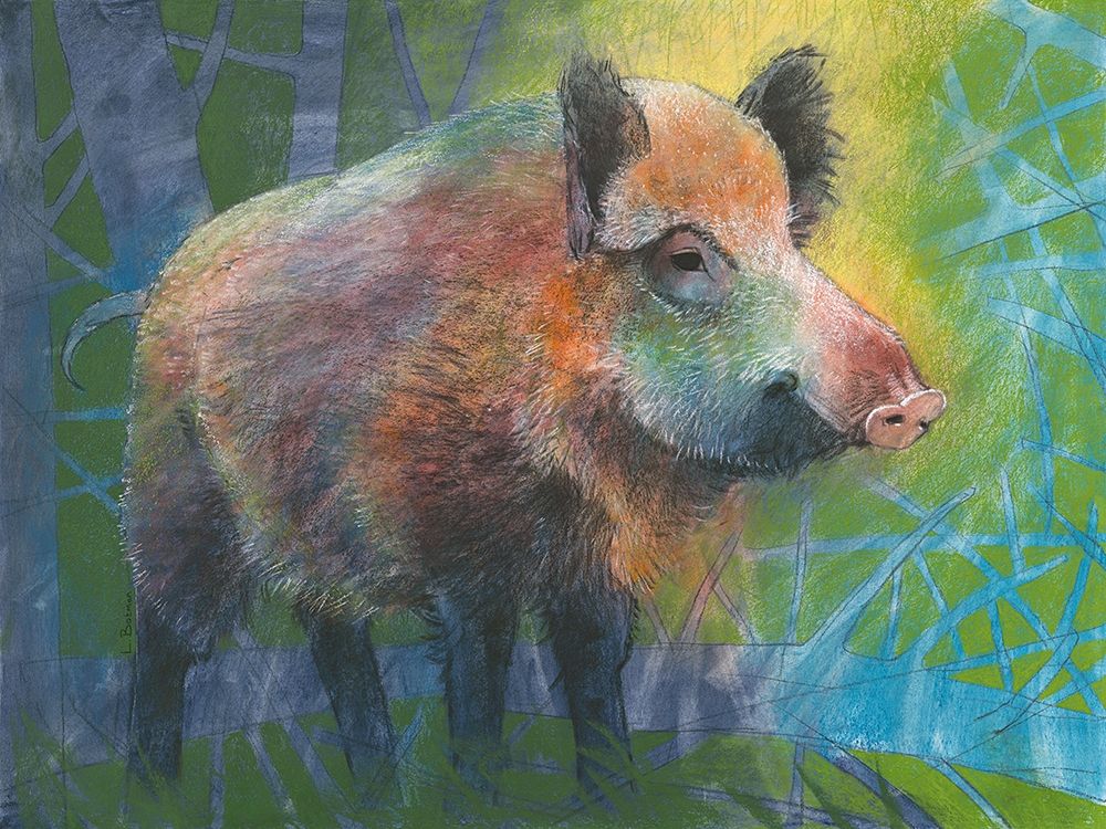 Wildschwein art print by Loes Botman for $57.95 CAD