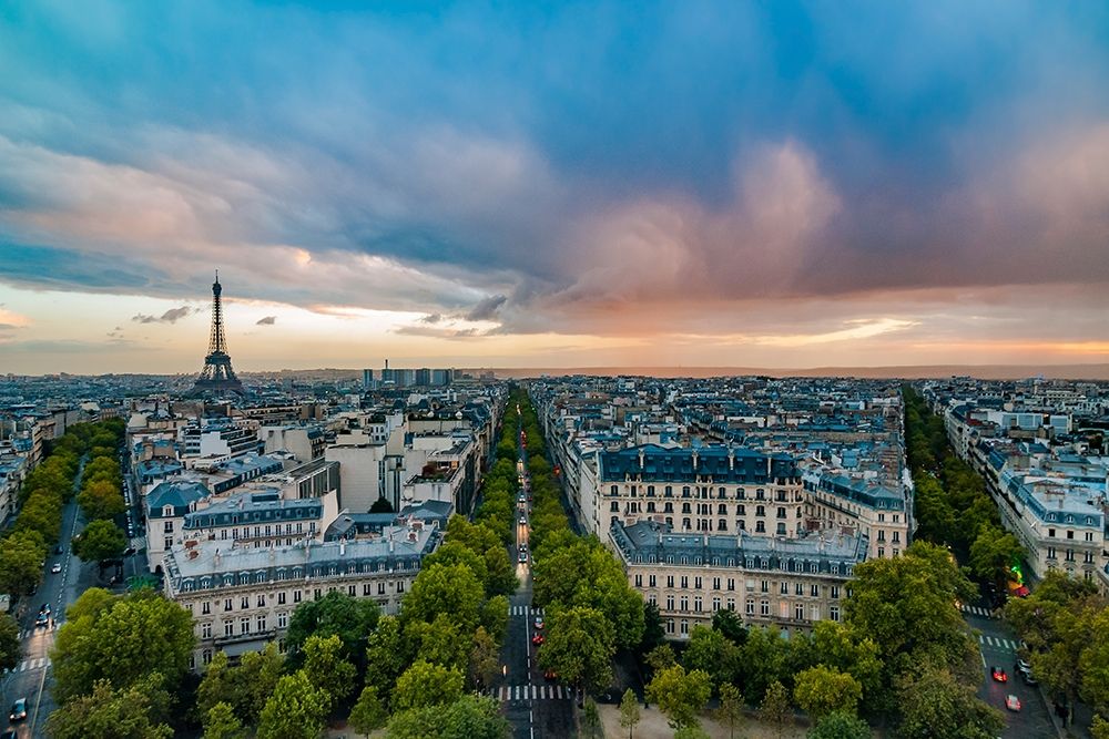 Vue sur Paris depuis lArc de Triomphe art print by Arnaud Bertrande for $57.95 CAD
