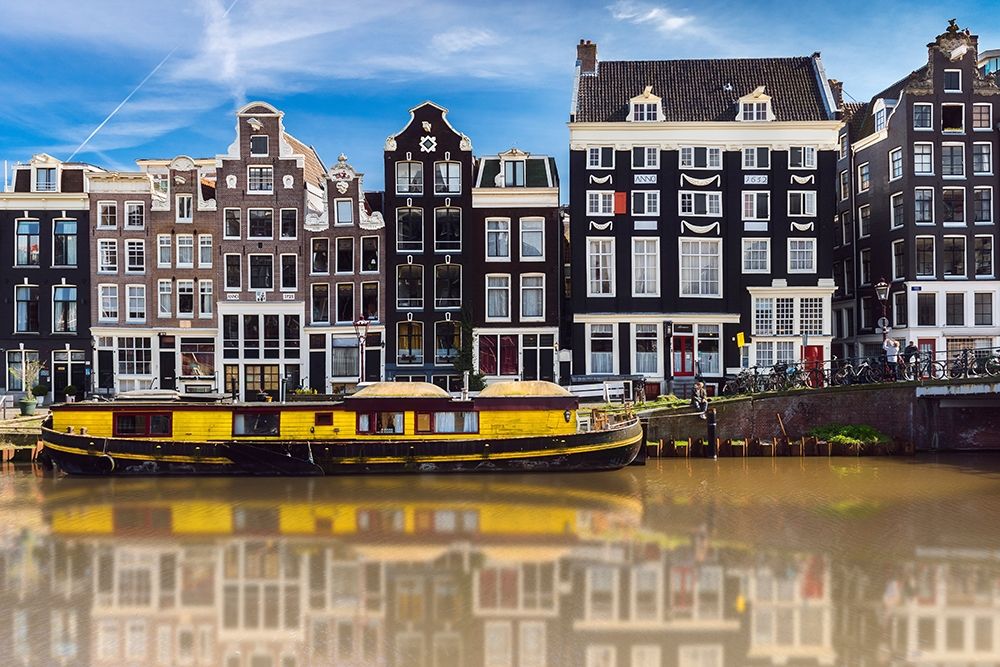 La vieille Amsterdam art print by Arnaud Bertrande for $57.95 CAD