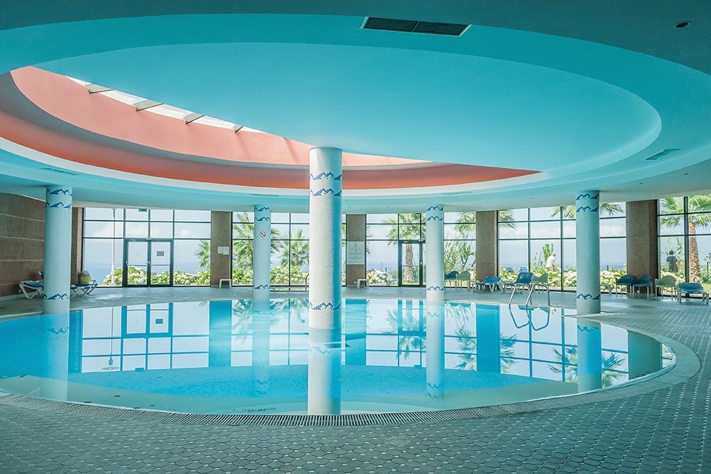 Piscine interieur art print by Arnaud Bertrande for $57.95 CAD