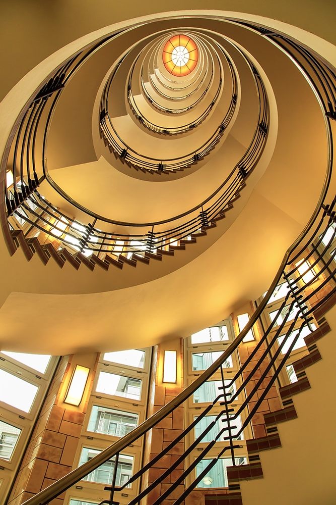 Yellow Staircase art print by Ronin for $57.95 CAD