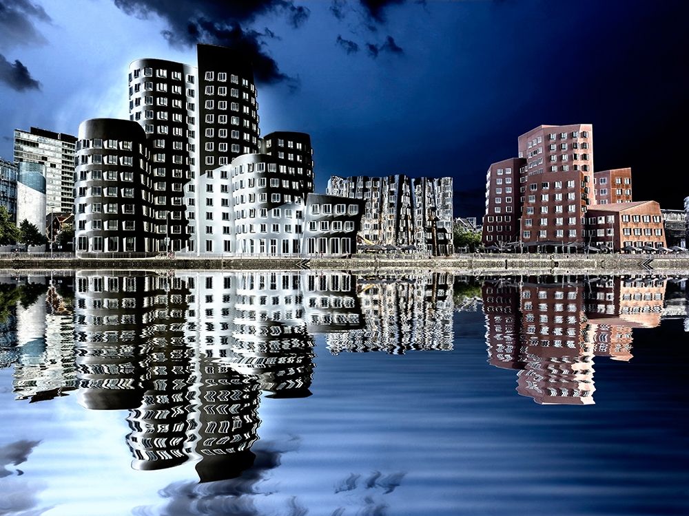 Gehry Bauten Dusseldorf im Medienhafen art print by Rolf Fischer for $57.95 CAD