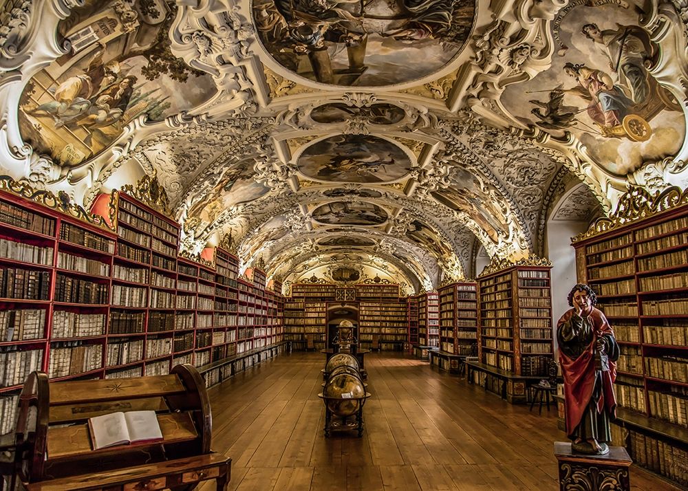 Beautiful old Library art print by Ronin for $57.95 CAD