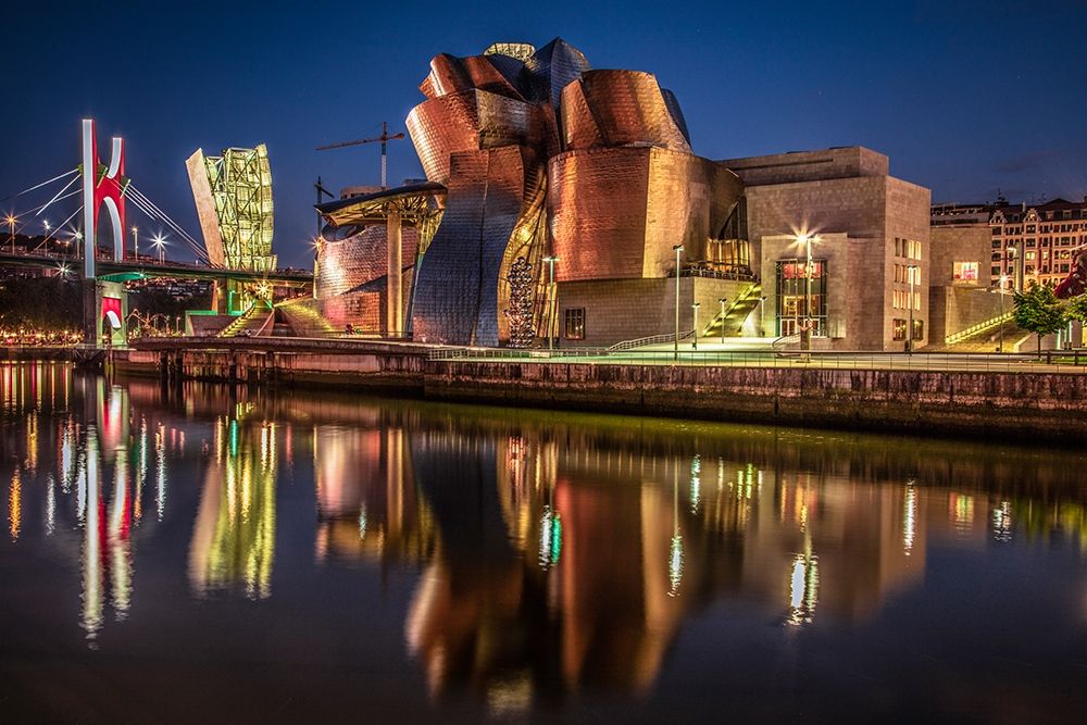 Bilbao at Night art print by Ronin for $57.95 CAD
