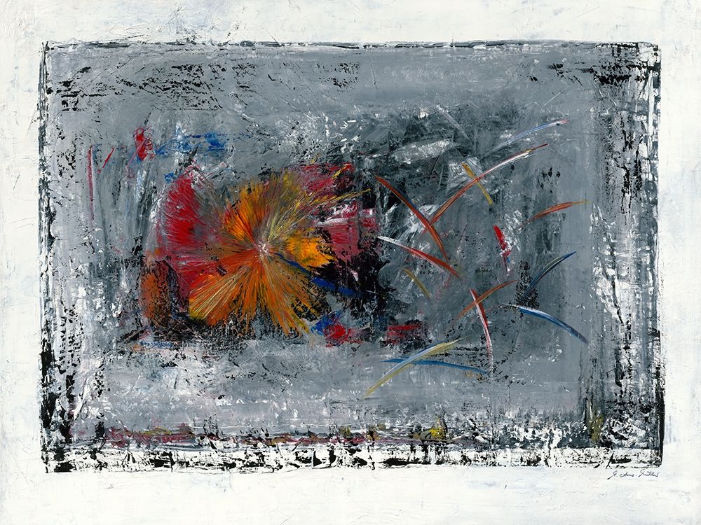 Mohnblumen abstrakt art print by Monika Arns-Muller for $57.95 CAD