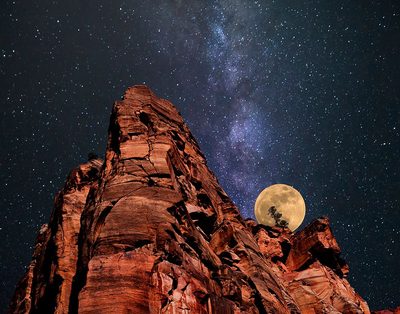 Desert Moonrise by Darrell OSullivan