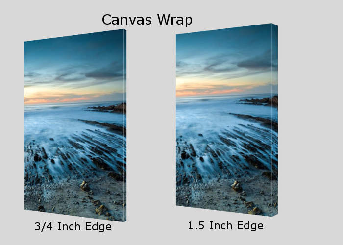 Learn more about our canvas wrap inventory