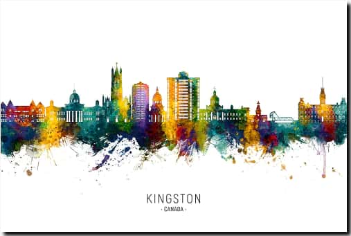 Kingston, Ontario Cityscape by Michael Tompsett